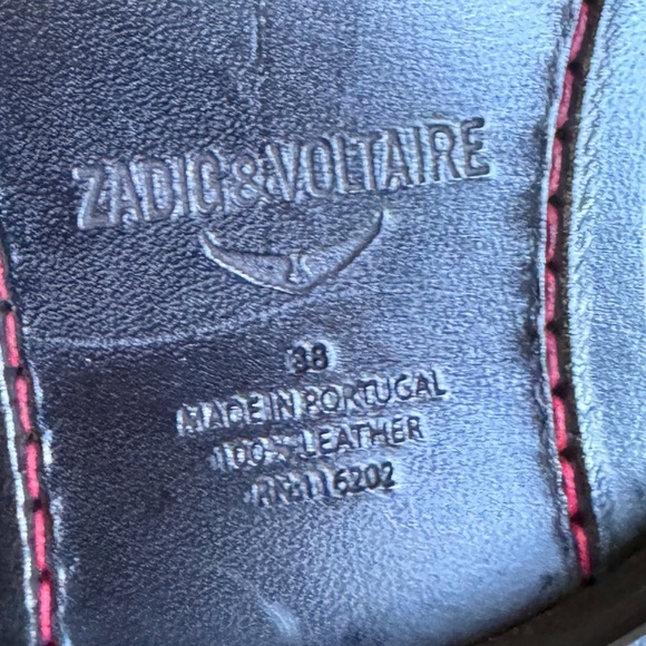 NWT Zadig & Voltaire Laureen Roma Round Toe Leather Low-Heel Boots Sz 38 - Picture 13 of 16